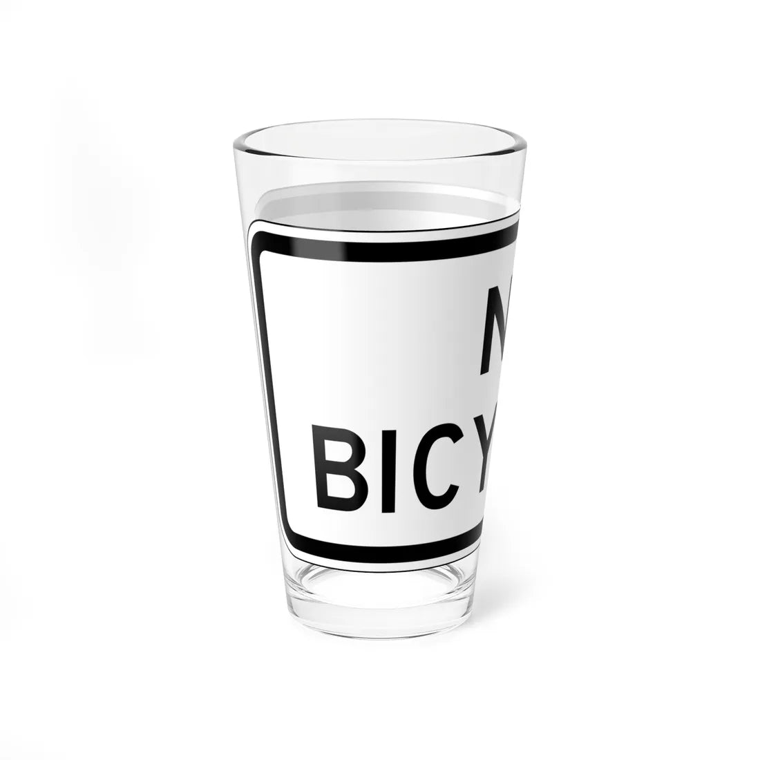 MUTCD-CA PREP-R5-6 (California) (Road Sign) Pint Glass 16oz - Go Mug Yourself
