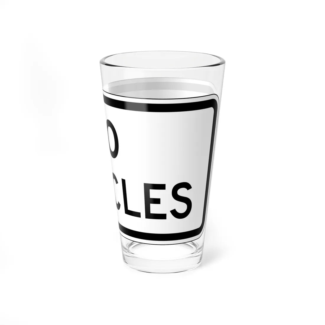 MUTCD-CA PREP-R5-6 (California) (Road Sign) Pint Glass 16oz - Go Mug Yourself