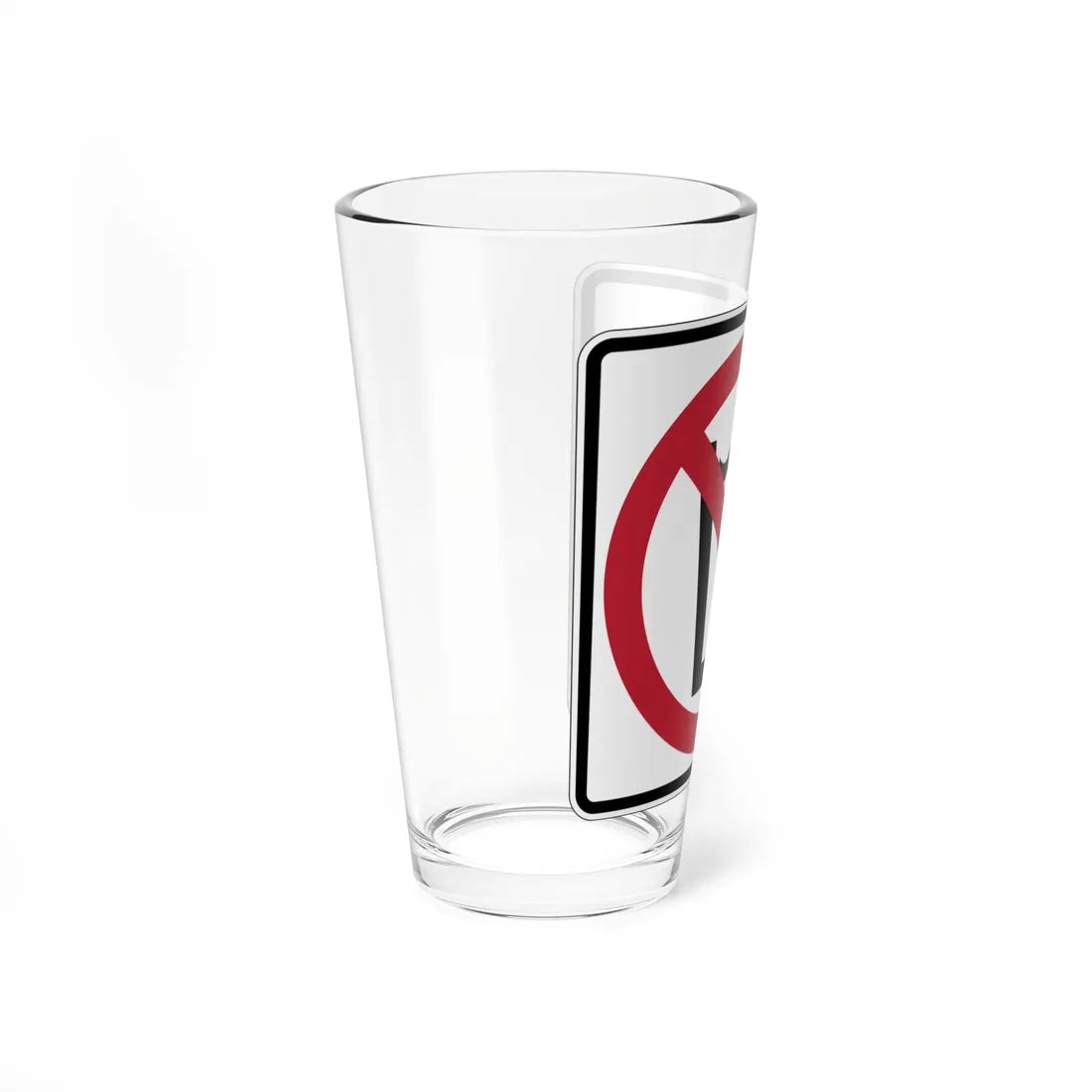 MUTCD-CA PS-013 (California) (Road Sign) Pint Glass 16oz - Go Mug Yourself