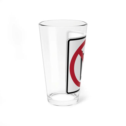 MUTCD-CA PS-013 (California) (Road Sign) Pint Glass 16oz - Go Mug Yourself
