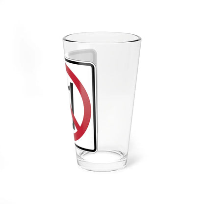 MUTCD-CA PS-013 (California) (Road Sign) Pint Glass 16oz - Go Mug Yourself