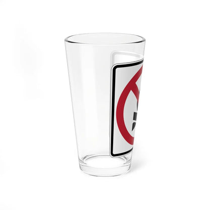 MUTCD-CA PS-042 (California) (Road Sign) Pint Glass 16oz - Go Mug Yourself