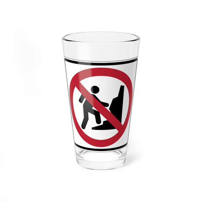 MUTCD-CA PS-082 (California) (Road Sign) Pint Glass 16oz 16oz - Go Mug Yourself