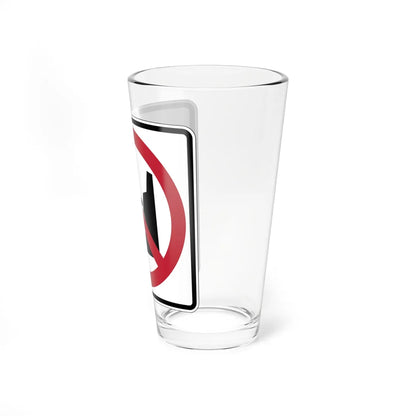 MUTCD-CA PS-082 (California) (Road Sign) Pint Glass 16oz - Go Mug Yourself