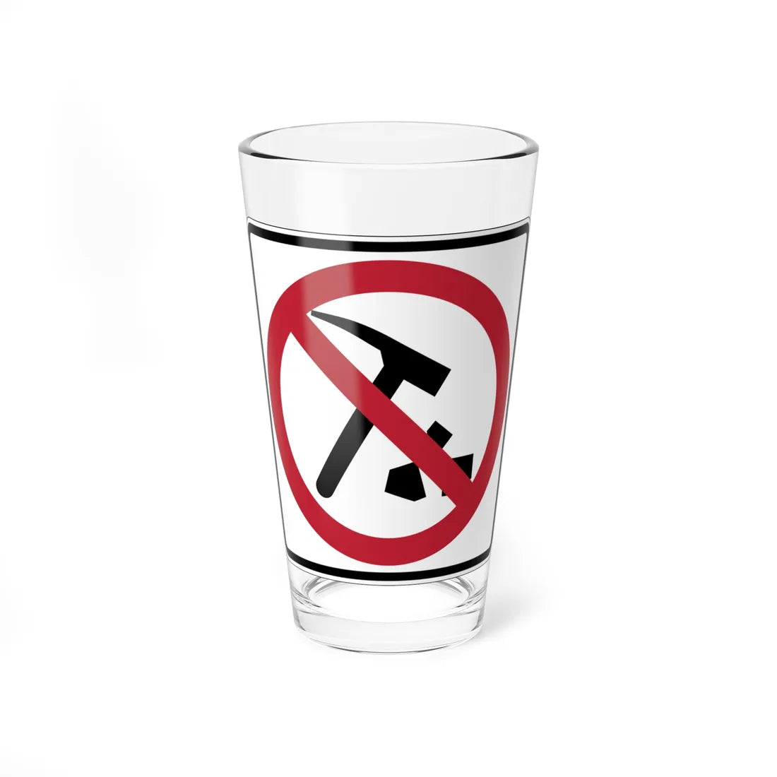 MUTCD-CA PS-083 (California) (Road Sign) Pint Glass 16oz 16oz - Go Mug Yourself
