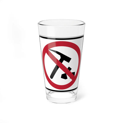 MUTCD-CA PS-083 (California) (Road Sign) Pint Glass 16oz 16oz - Go Mug Yourself