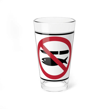 MUTCD-CA PS-093 (California) (Road Sign) Pint Glass 16oz 16oz - Go Mug Yourself
