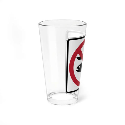MUTCD-CA PS-093 (California) (Road Sign) Pint Glass 16oz - Go Mug Yourself
