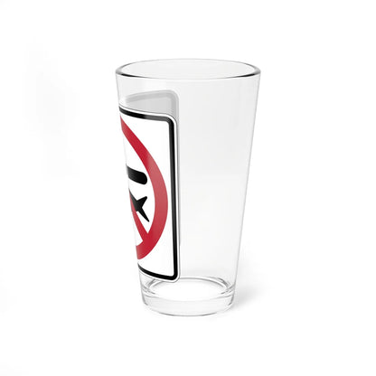 MUTCD-CA PS-093 (California) (Road Sign) Pint Glass 16oz - Go Mug Yourself