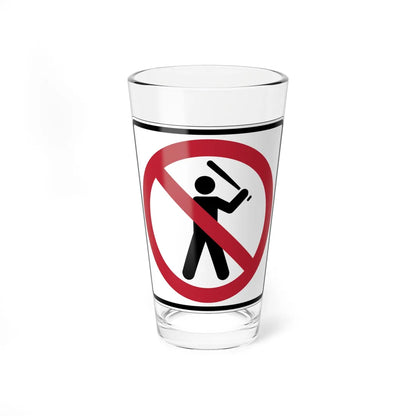 MUTCD-CA PS-096 (California) (Road Sign) Pint Glass 16oz - Go Mug Yourself
