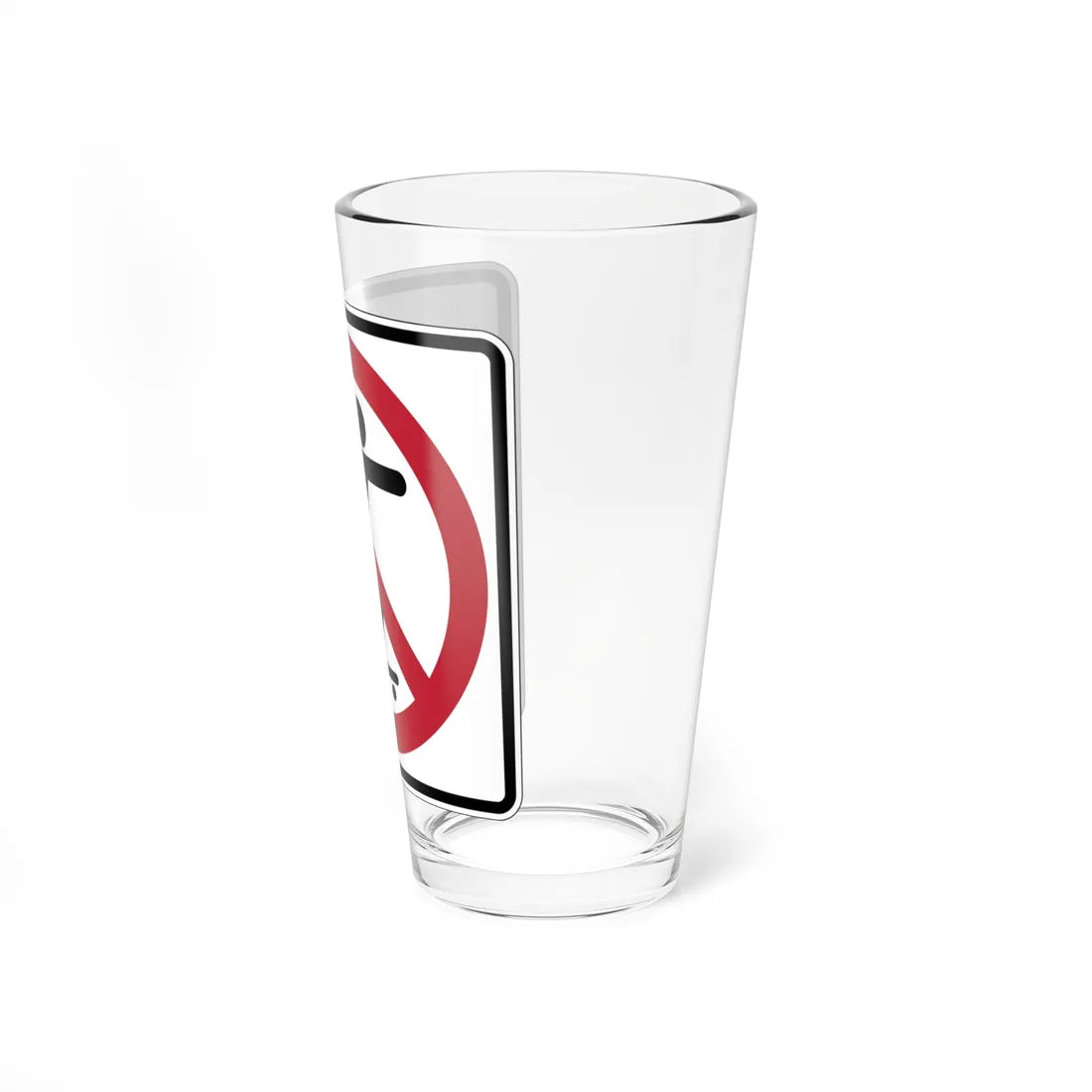 MUTCD-CA PS-098 (California) (Road Sign) Pint Glass 16oz - Go Mug Yourself