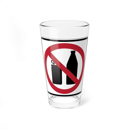 MUTCD-CA PS-101 (California) (Road Sign) Pint Glass 16oz - Go Mug Yourself