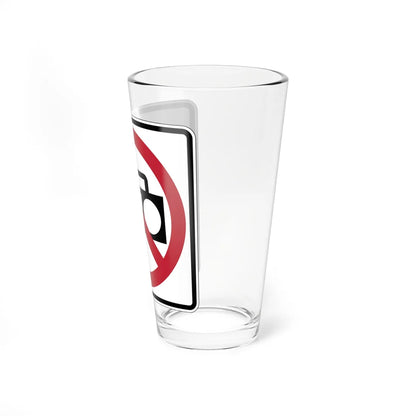 MUTCD-CA PS-103 (California) (Road Sign) Pint Glass 16oz - Go Mug Yourself