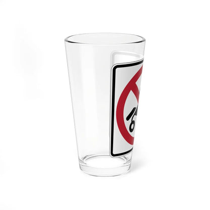 MUTCD-CA PS-111 (California) (Road Sign) Pint Glass 16oz - Go Mug Yourself