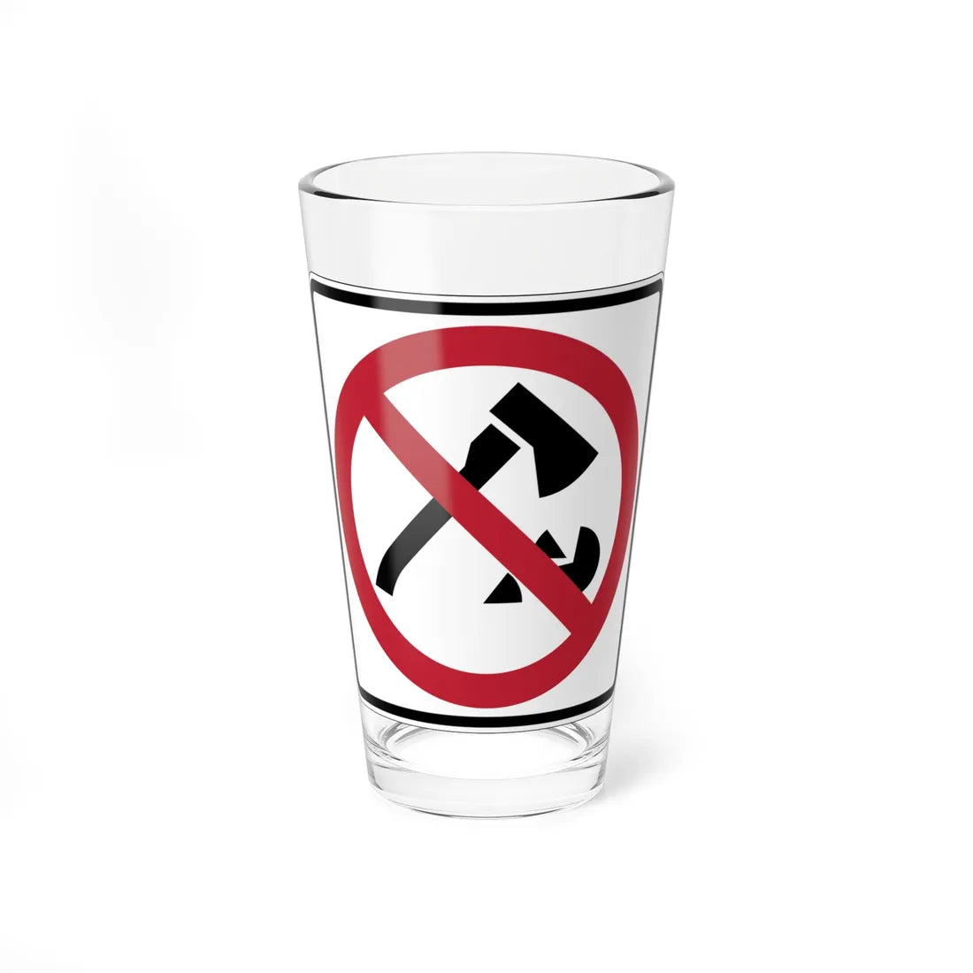 MUTCD-CA PS-112 (California) (Road Sign) Pint Glass 16oz 16oz - Go Mug Yourself