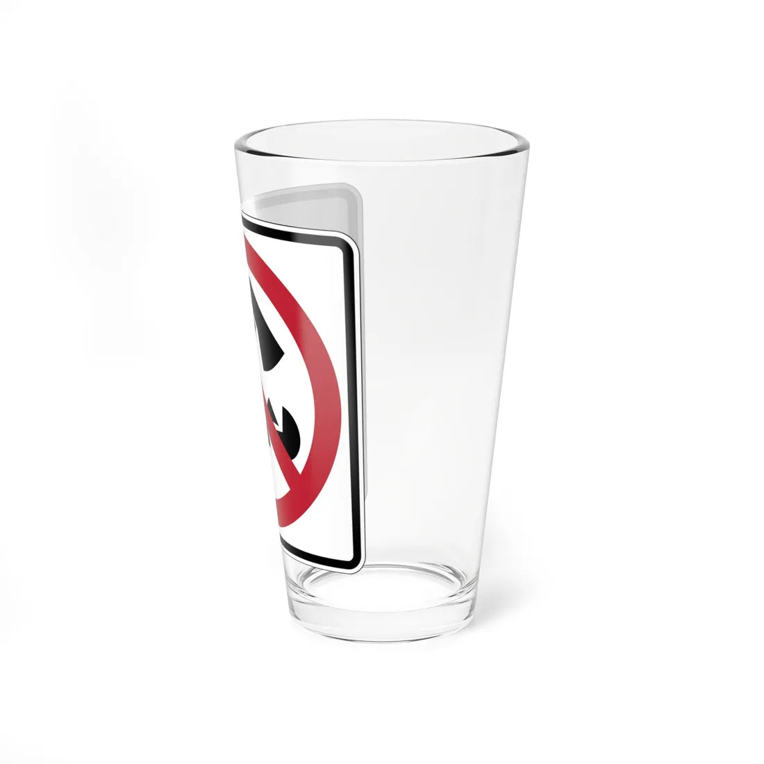 MUTCD-CA PS-112 (California) (Road Sign) Pint Glass 16oz - Go Mug Yourself