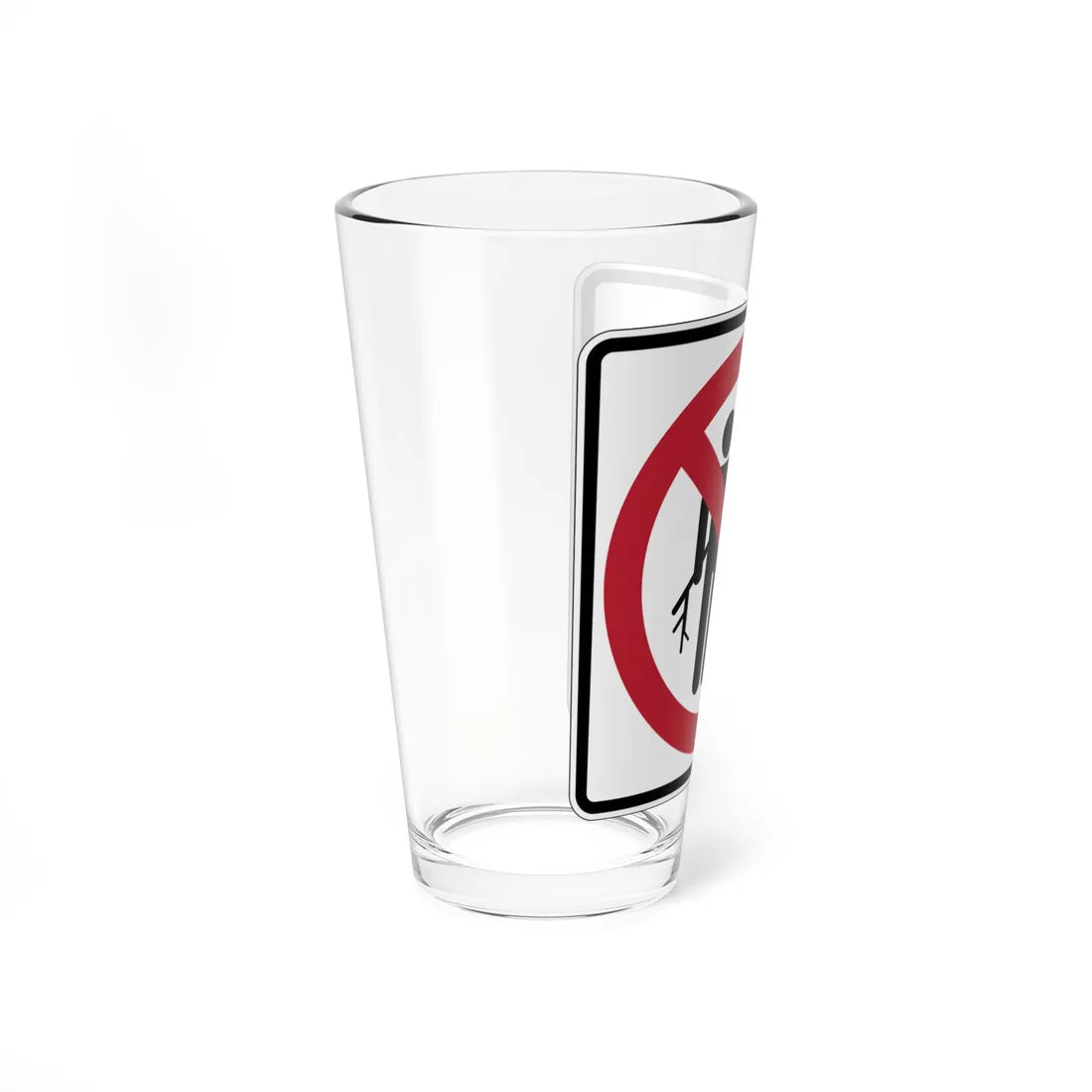 MUTCD-CA PS-120 (California) (Road Sign) Pint Glass 16oz - Go Mug Yourself