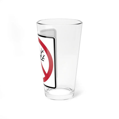 MUTCD-CA PS-120 (California) (Road Sign) Pint Glass 16oz - Go Mug Yourself