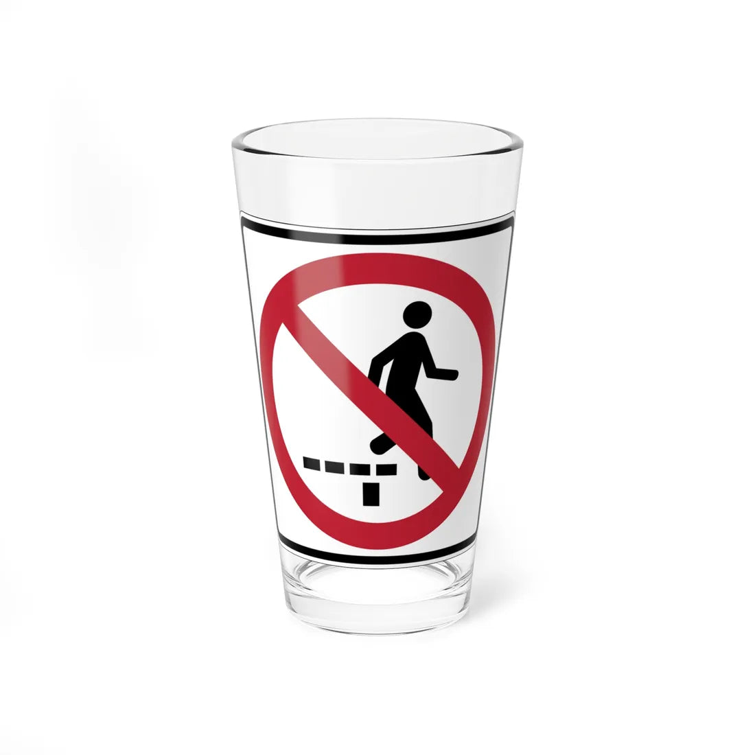 MUTCD-CA PS-122 (California) (Road Sign) Pint Glass 16oz 16oz - Go Mug Yourself