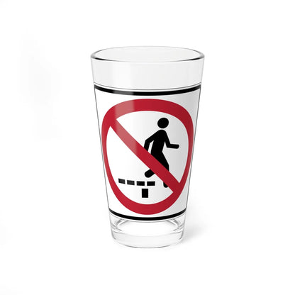 MUTCD-CA PS-122 (California) (Road Sign) Pint Glass 16oz 16oz - Go Mug Yourself