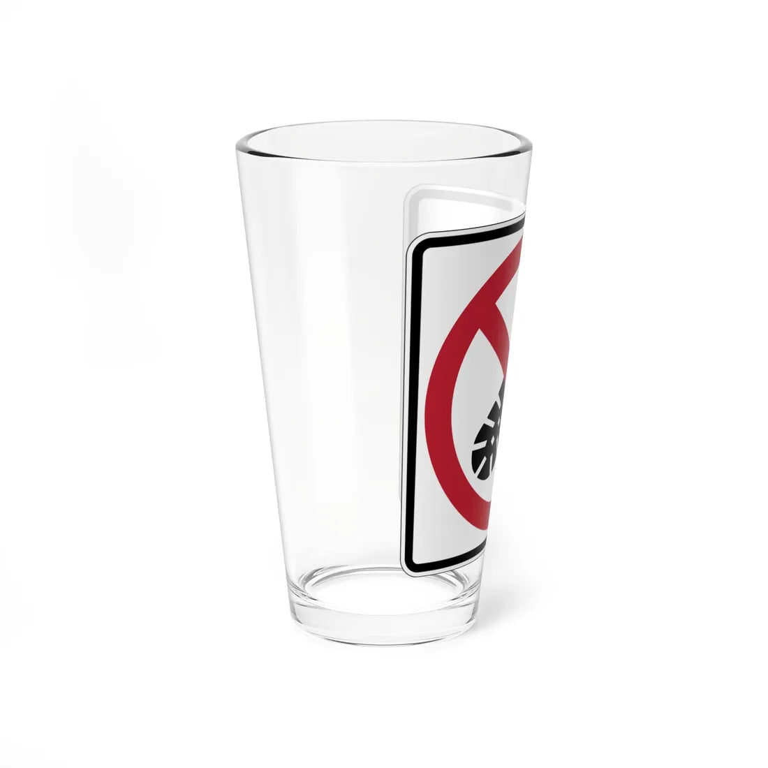 MUTCD-CA PS-123 (California) (Road Sign) Pint Glass 16oz - Go Mug Yourself