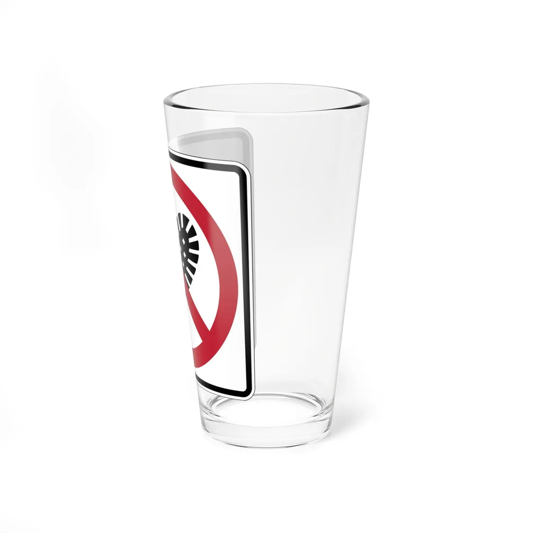 MUTCD-CA PS-123 (California) (Road Sign) Pint Glass 16oz - Go Mug Yourself