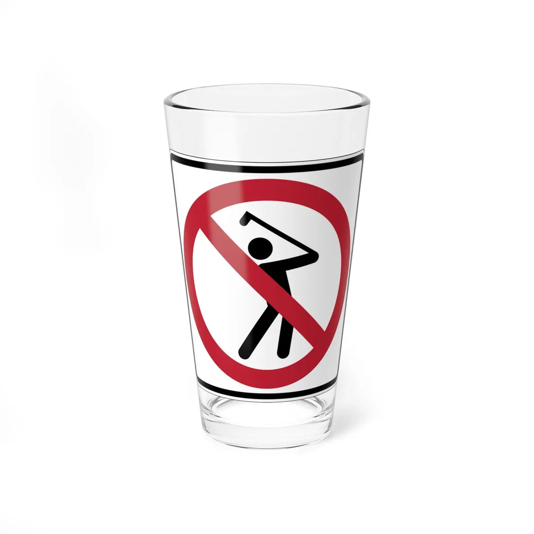 MUTCD-CA PS-128 (California) (Road Sign) Pint Glass 16oz 16oz - Go Mug Yourself