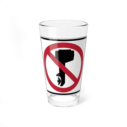MUTCD-CA PS-147 (California) (Road Sign) Pint Glass 16oz 16oz - Go Mug Yourself