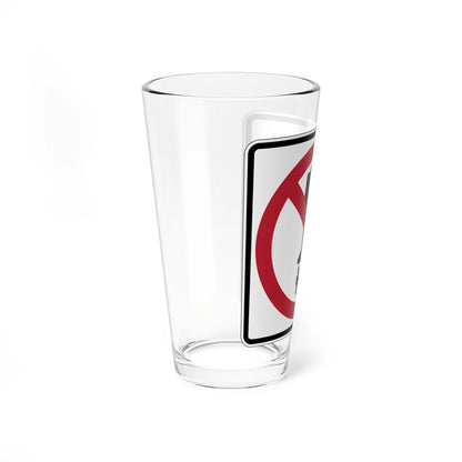 MUTCD-CA PS-147 (California) (Road Sign) Pint Glass 16oz - Go Mug Yourself