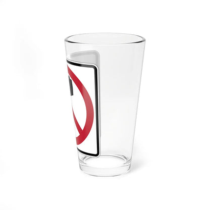 MUTCD-CA PS-147 (California) (Road Sign) Pint Glass 16oz - Go Mug Yourself