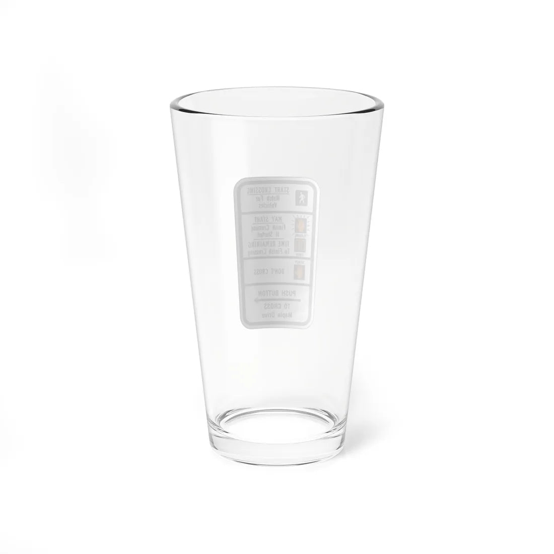MUTCD-CA R10-3i (California) (Road Sign) Pint Glass 16oz - Go Mug Yourself