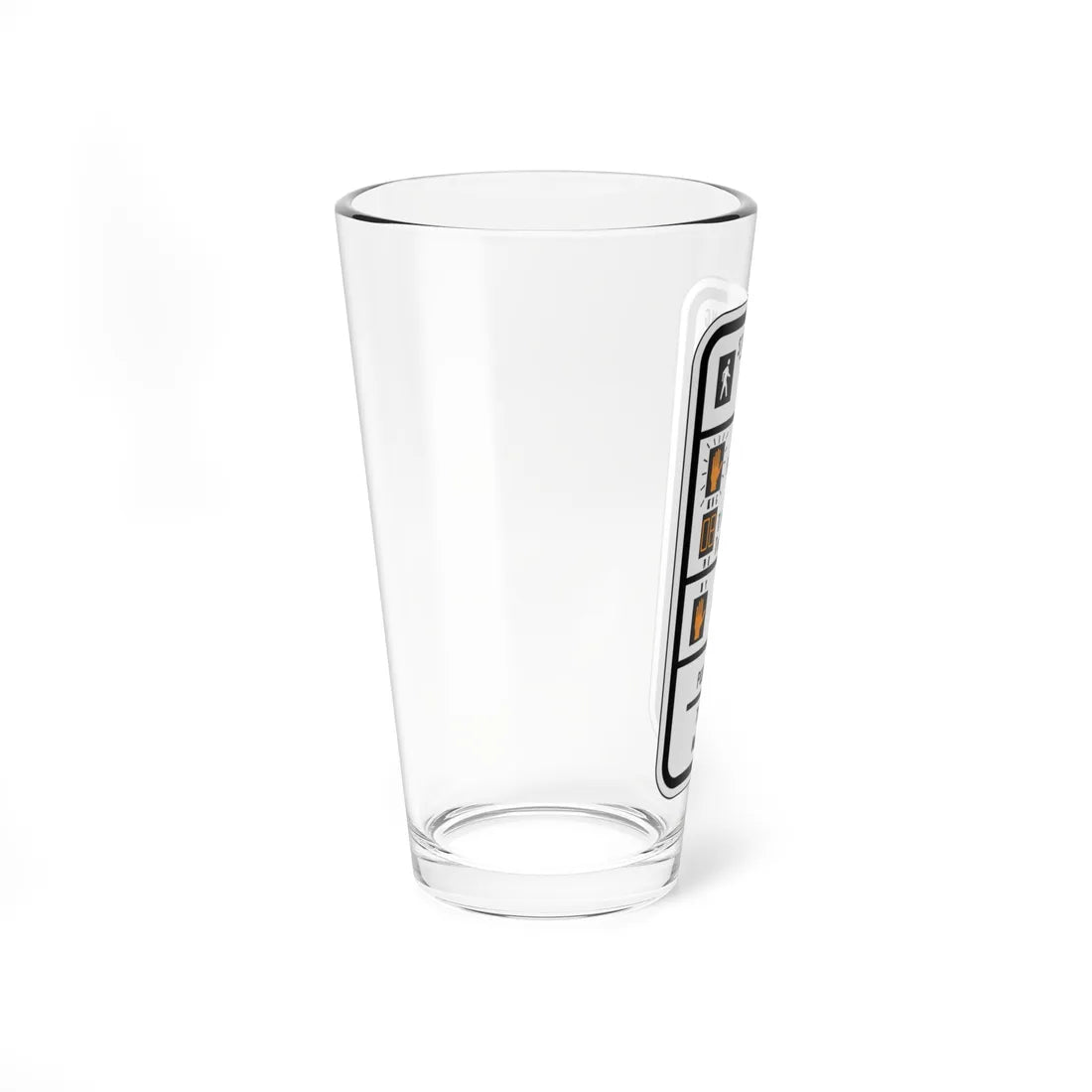 MUTCD-CA R10-3i open text (California) (Road Sign) Pint Glass 16oz - Go Mug Yourself