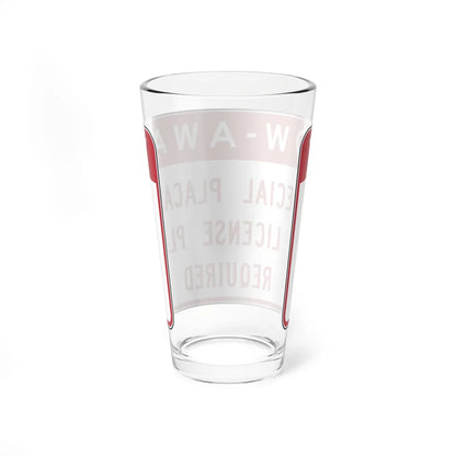 MUTCD-CA R100A-1 (California) (Road Sign) Pint Glass 16oz - Go Mug Yourself