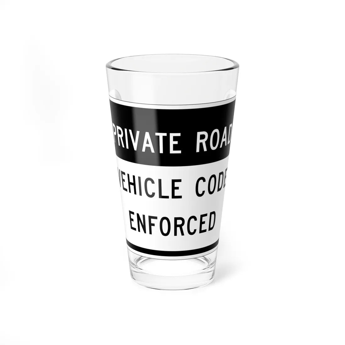 MUTCD-CA R101 (California) (Road Sign) Pint Glass 16oz 16oz - Go Mug Yourself