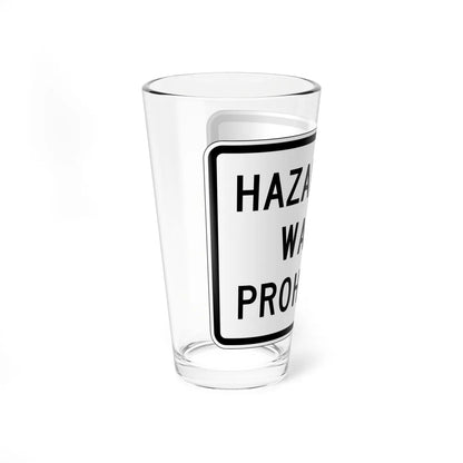 MUTCD-CA R102A (California) (Road Sign) Pint Glass 16oz - Go Mug Yourself