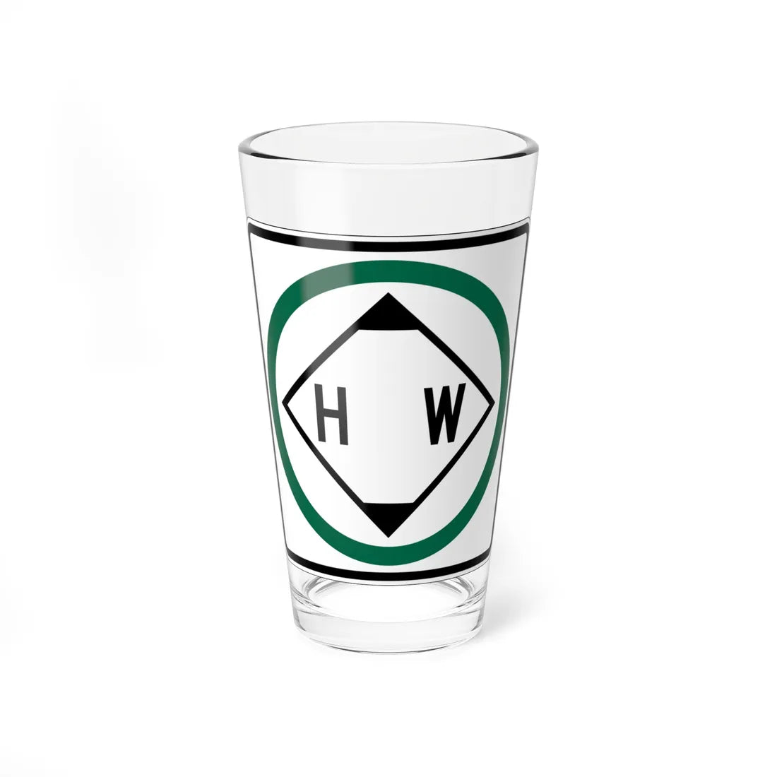 MUTCD-CA R103 (California) (Road Sign) Pint Glass 16oz 16oz - Go Mug Yourself