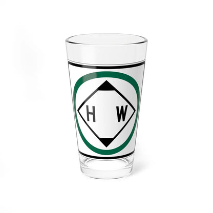 MUTCD-CA R103 (California) (Road Sign) Pint Glass 16oz 16oz - Go Mug Yourself