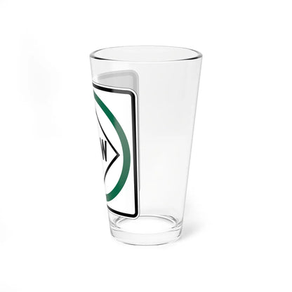 MUTCD-CA R103 (California) (Road Sign) Pint Glass 16oz - Go Mug Yourself