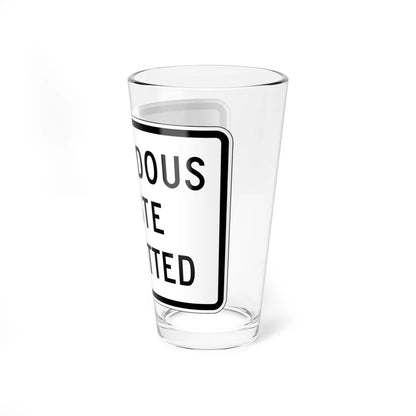 MUTCD-CA R103A (California) (Road Sign) Pint Glass 16oz - Go Mug Yourself