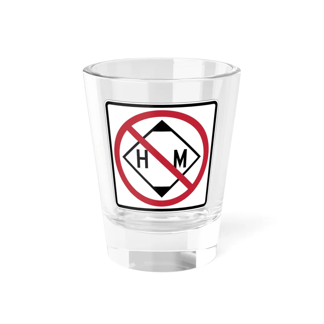 MUTCD-CA R104 (California) (Road Sign) Shot Glass 1.5oz 1.5oz - Go Mug Yourself