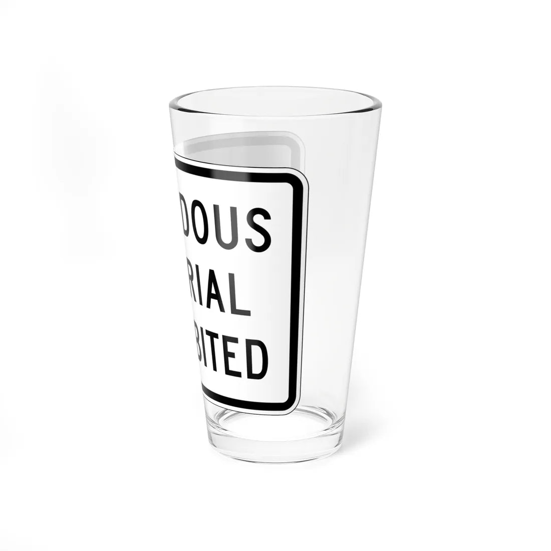 MUTCD-CA R104A (California) (Road Sign) Pint Glass 16oz - Go Mug Yourself