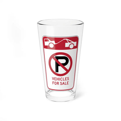 MUTCD-CA R108 (California) (Road Sign) Pint Glass 16oz 16oz - Go Mug Yourself
