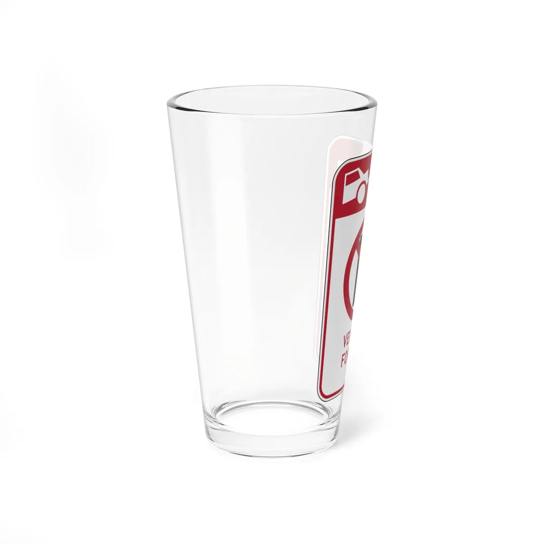 MUTCD-CA R108 (California) (Road Sign) Pint Glass 16oz - Go Mug Yourself