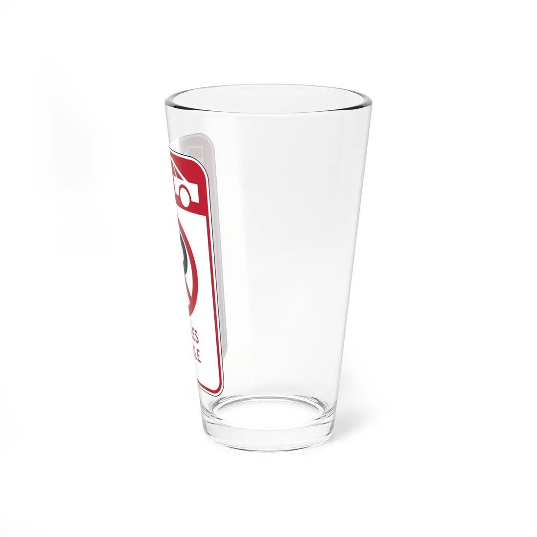 MUTCD-CA R108 (California) (Road Sign) Pint Glass 16oz - Go Mug Yourself