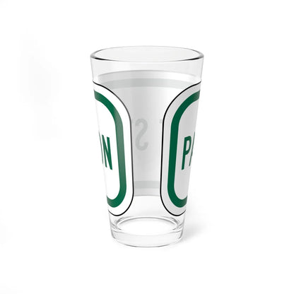 MUTCD-CA R109 (California) (Road Sign) Pint Glass 16oz - Go Mug Yourself