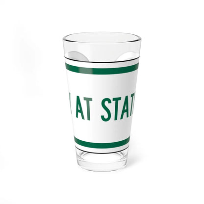 MUTCD-CA R109 (California) (Road Sign) Pint Glass 16oz - Go Mug Yourself