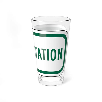 MUTCD-CA R109 (California) (Road Sign) Pint Glass 16oz - Go Mug Yourself