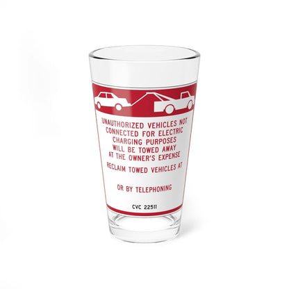 MUTCD-CA R112 (California) (Road Sign) Pint Glass 16oz 16oz - Go Mug Yourself