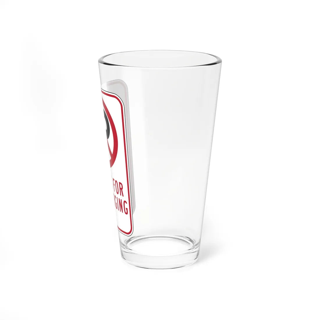 MUTCD-CA R113 (California) (Road Sign) Pint Glass 16oz - Go Mug Yourself
