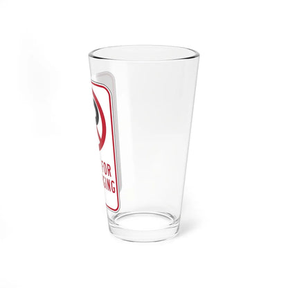 MUTCD-CA R113 (California) (Road Sign) Pint Glass 16oz - Go Mug Yourself